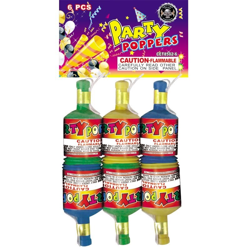 PARTY POPPERS - Samurai Fireworks