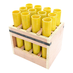 12 SHOT STRAIGHT MORTAR RACK FIBERGLASS TUBES